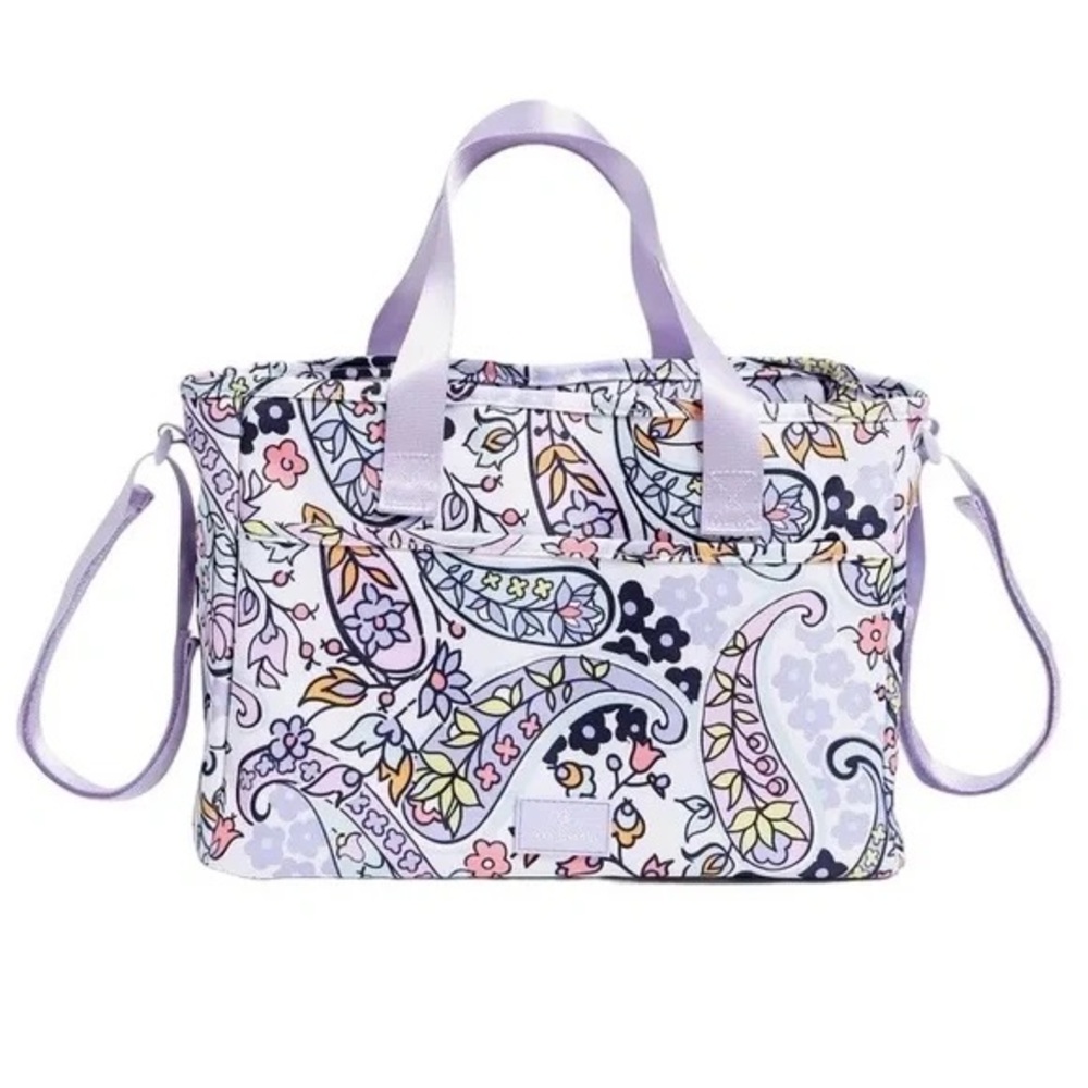Vera Bradley Lavender Paisley Travel Tote